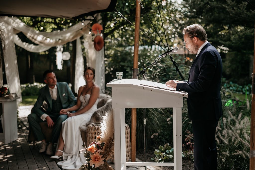 Bruiloft ceremonie techniek